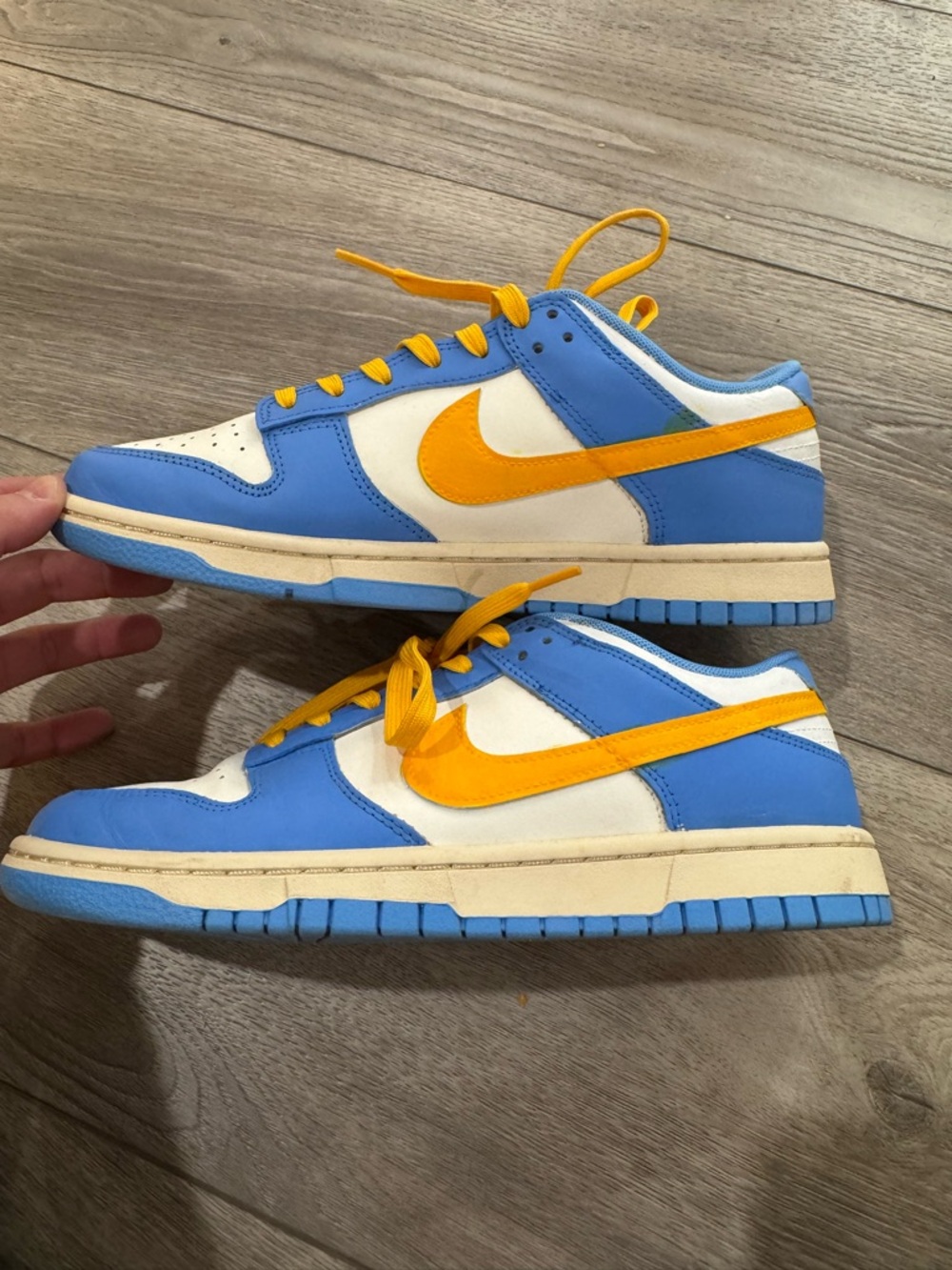 Nike Dunk Low CUSTOM Blue and Yellow